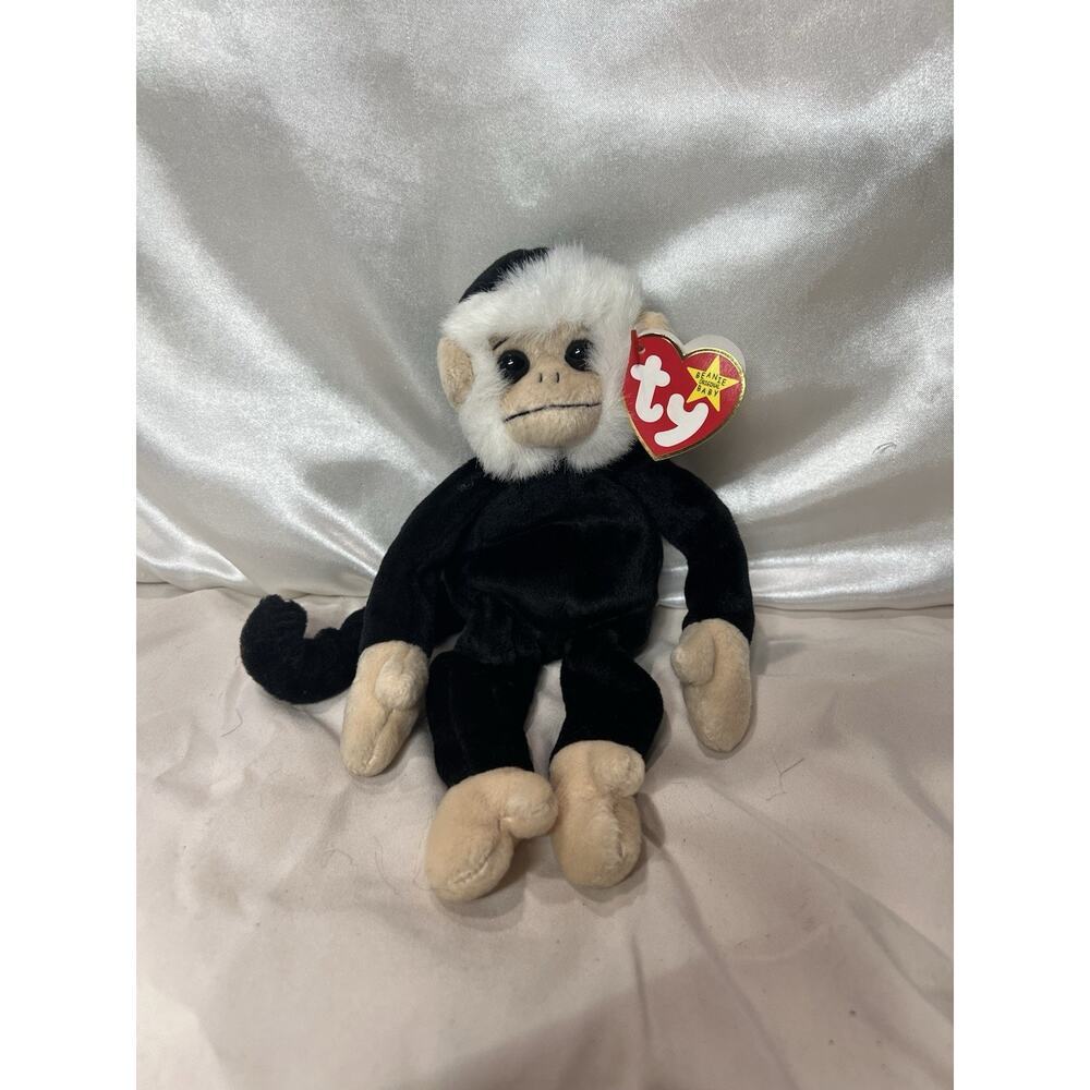 Retired Ty Beanie Baby Mooch The Monkey MINT Tags 1998 Errors RARE